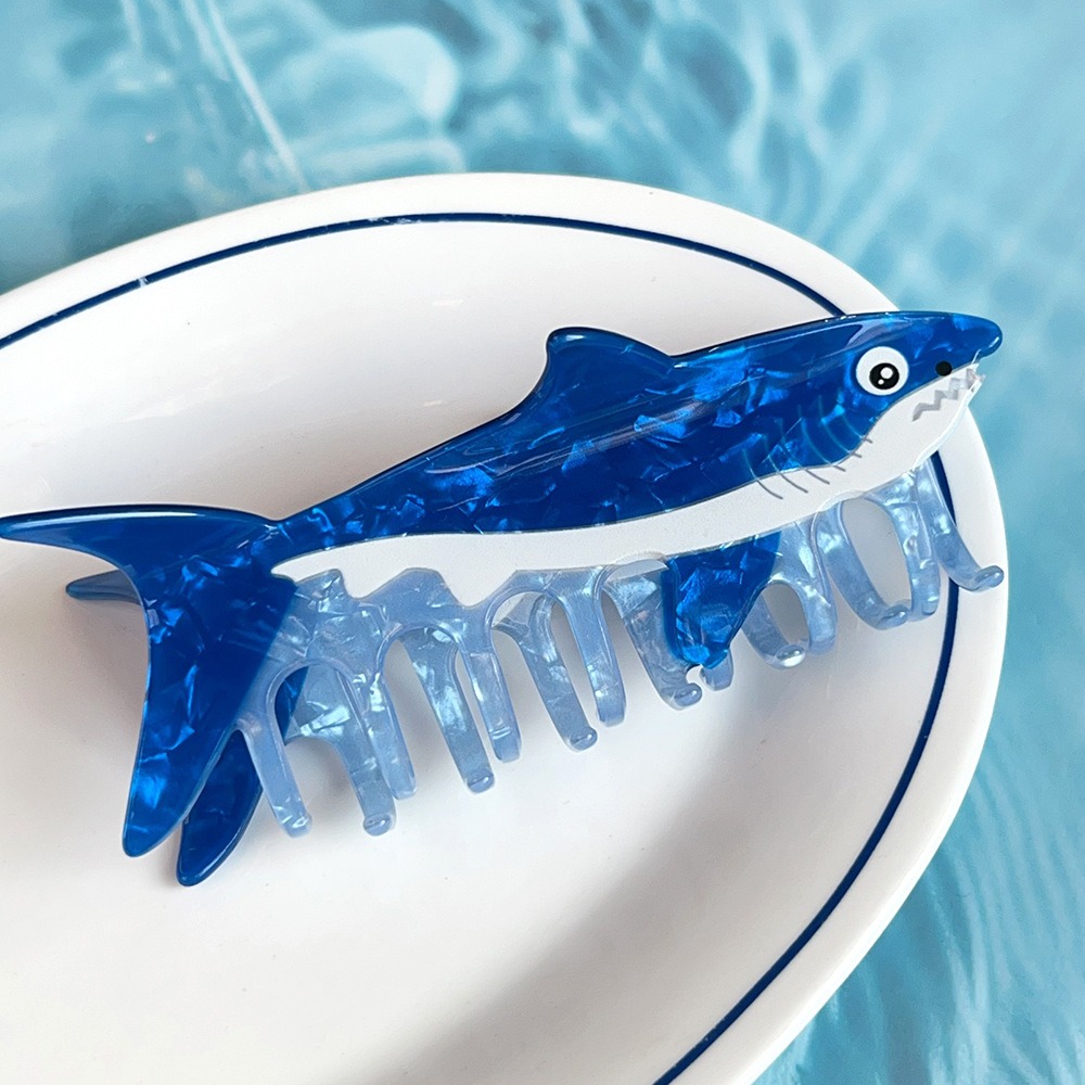 Korean Girl Lifestyle - Hairpin Ocean Animal Hair Claw Goldfish