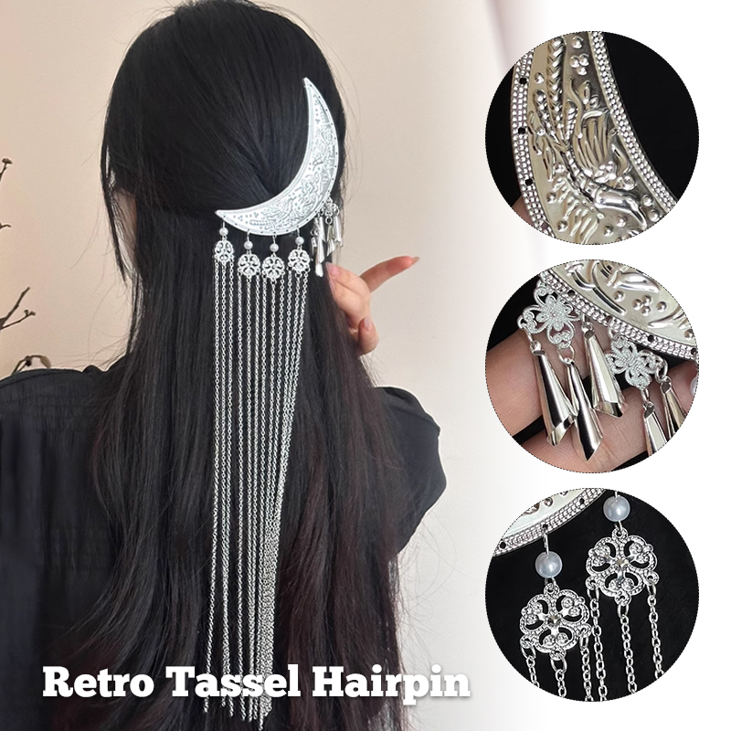 1pc Hanfu Accessories Long Tas - Hanbok Hair Pin 评论和价格