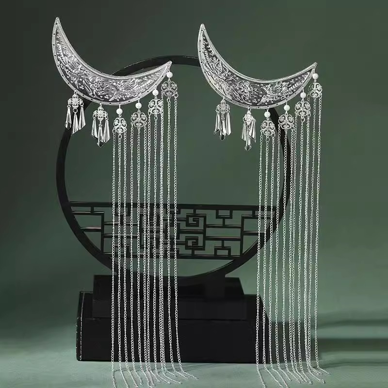1pc Hanfu Accessories Long Tas - Hanbok Hair Pin 评论和价格