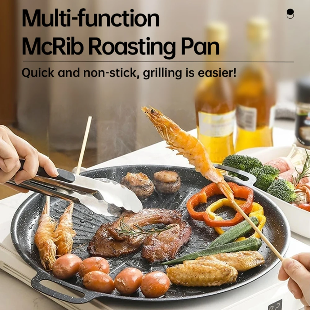 34CM Outdoor BBQ Grill Pan Non - Korean Bbq Grill 评论和价格