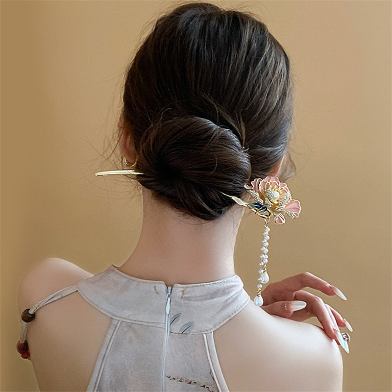 Tassel Hanfu Hair Chopsticks H - Hanbok Hair Pin 评论和价格