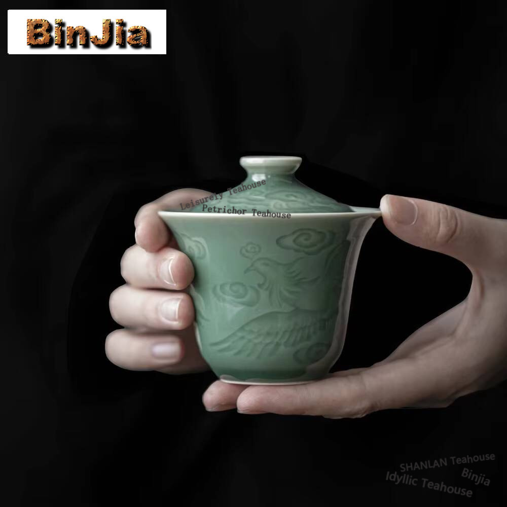 100ml Antique Celadon Hand Gra - Celadon Ceramic Cup 评论和价格