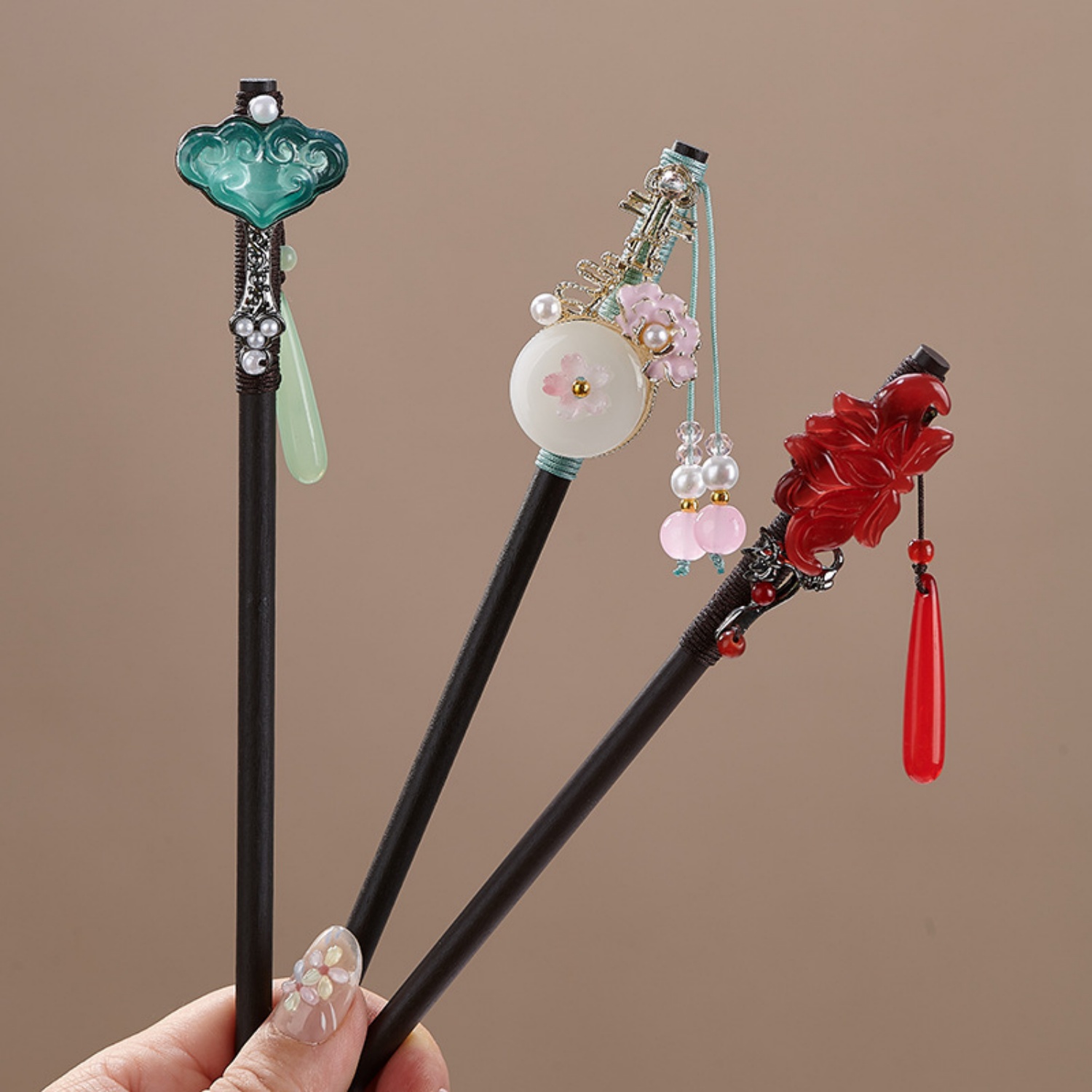 Vintage Flower Hairpin For Wom - Hanbok Hair Pin 评论和价格