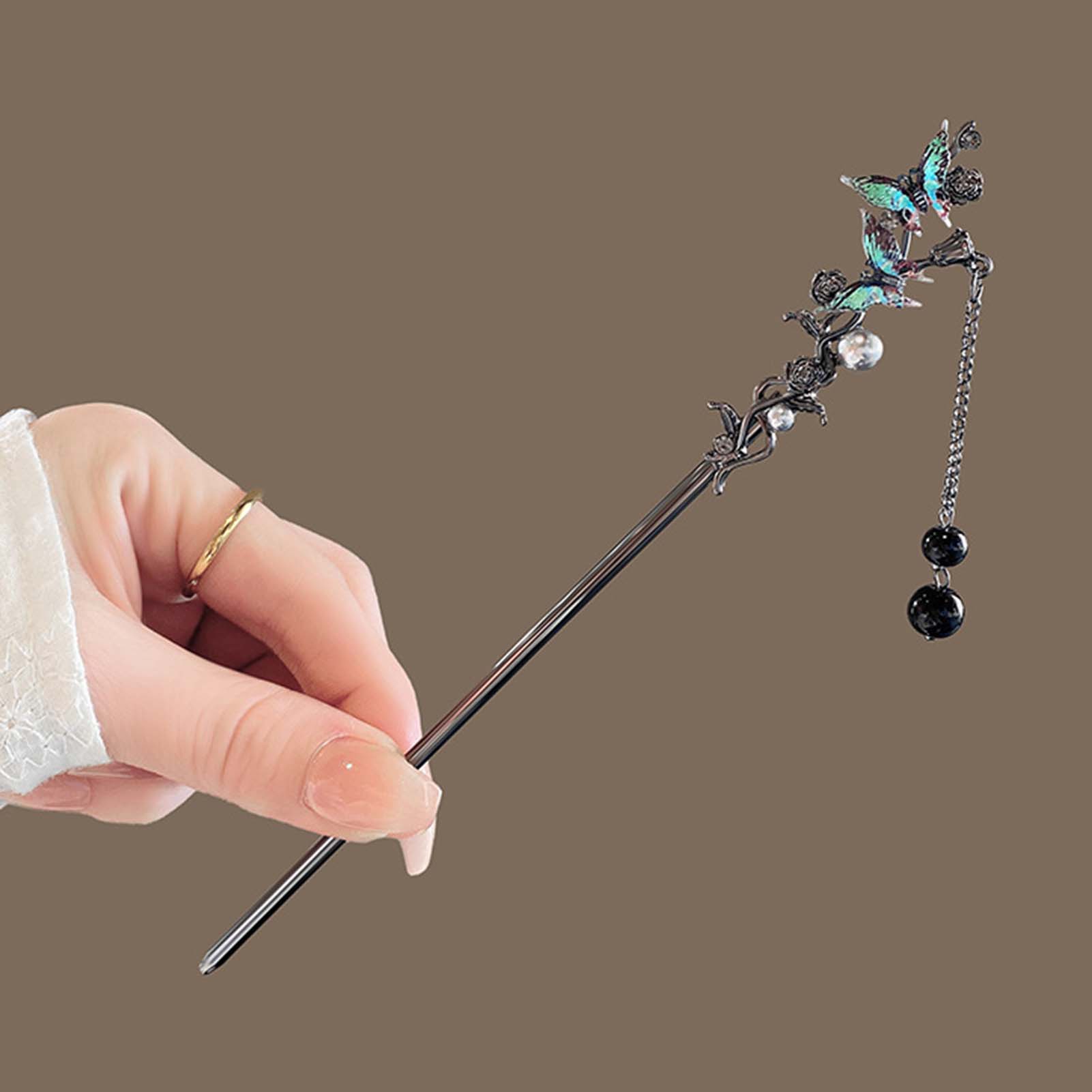 Butterfly Tassel Hairpin Hair  - Hanbok Hair Pin 评论和价格