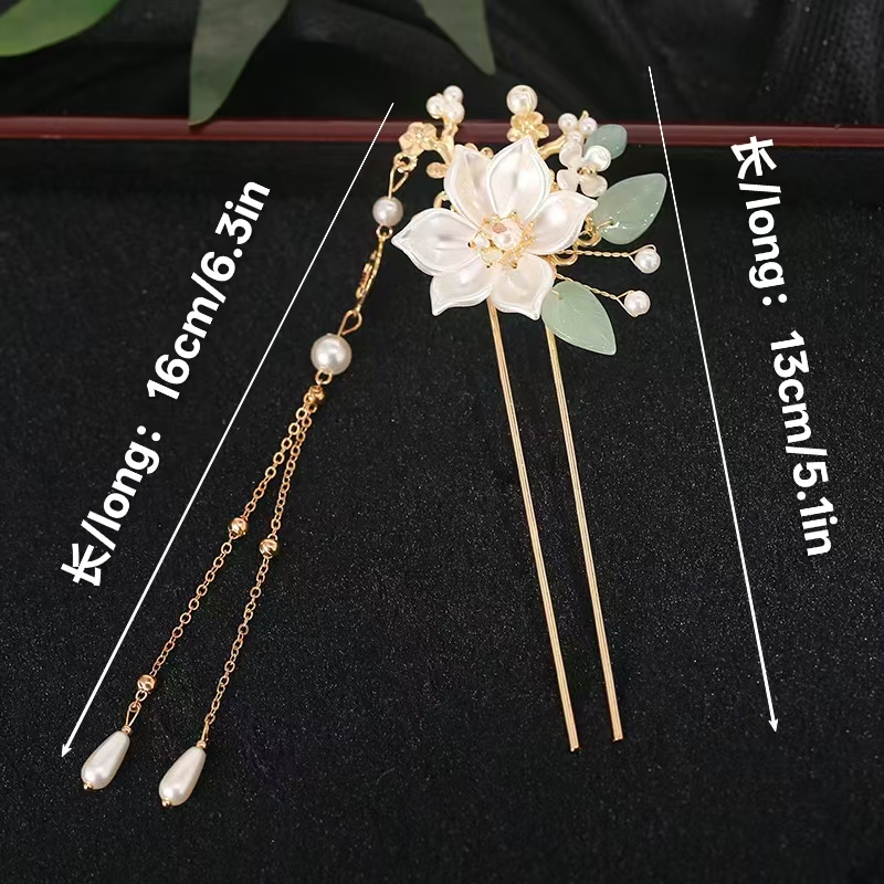 Tea Flower Hanfu Ancient Style - Hanbok Hair Pin 评论和价格