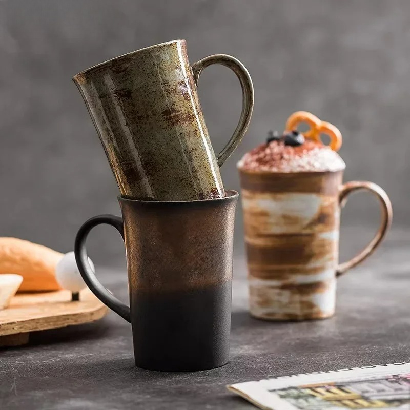 Japanese Style Coarse Pottery  - Celadon Ceramic Cup 评论和价格