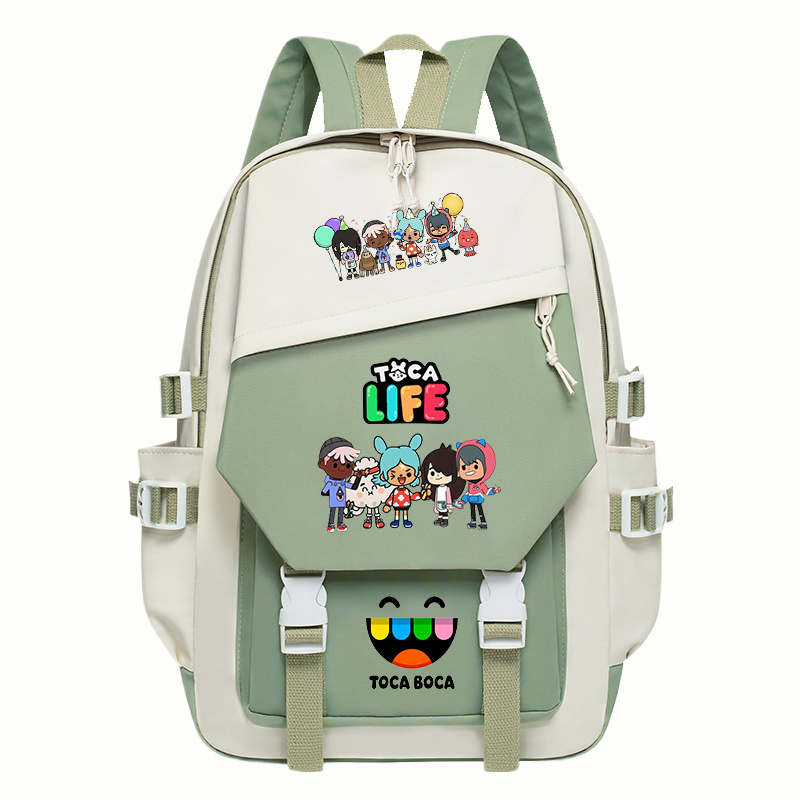 Toca Life World Print Backpack - Korean Girl Lifestyle 评论和价格