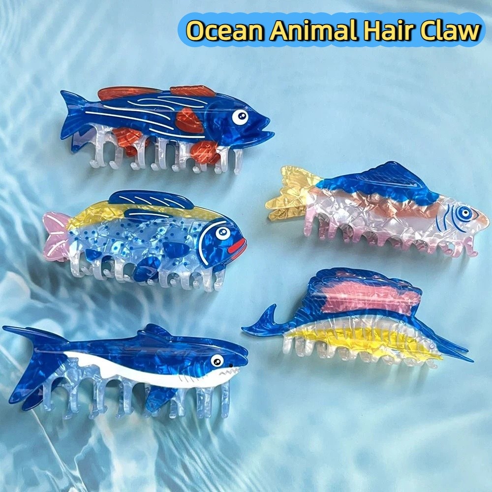 Hairpin Ocean Animal Hair Claw - Korean Girl Lifestyle 评论和价格