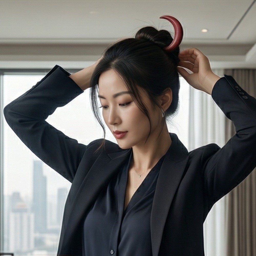 Elegant Crescent Hair Fork Han - Hanbok Hair Pin 评论和价格