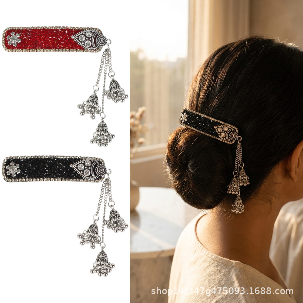 Ethnic Style Tassel Bell Hairp - Hanbok Hair Pin 评论和价格