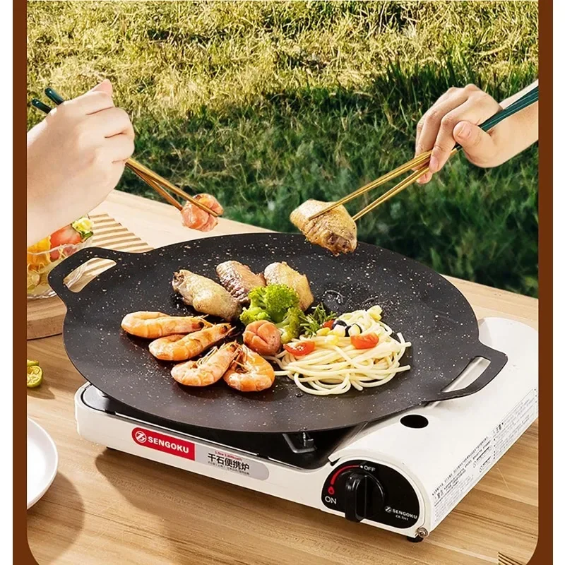 Thin Korean Grill Pan,Round BB - Korean Bbq Grill 评论和价格