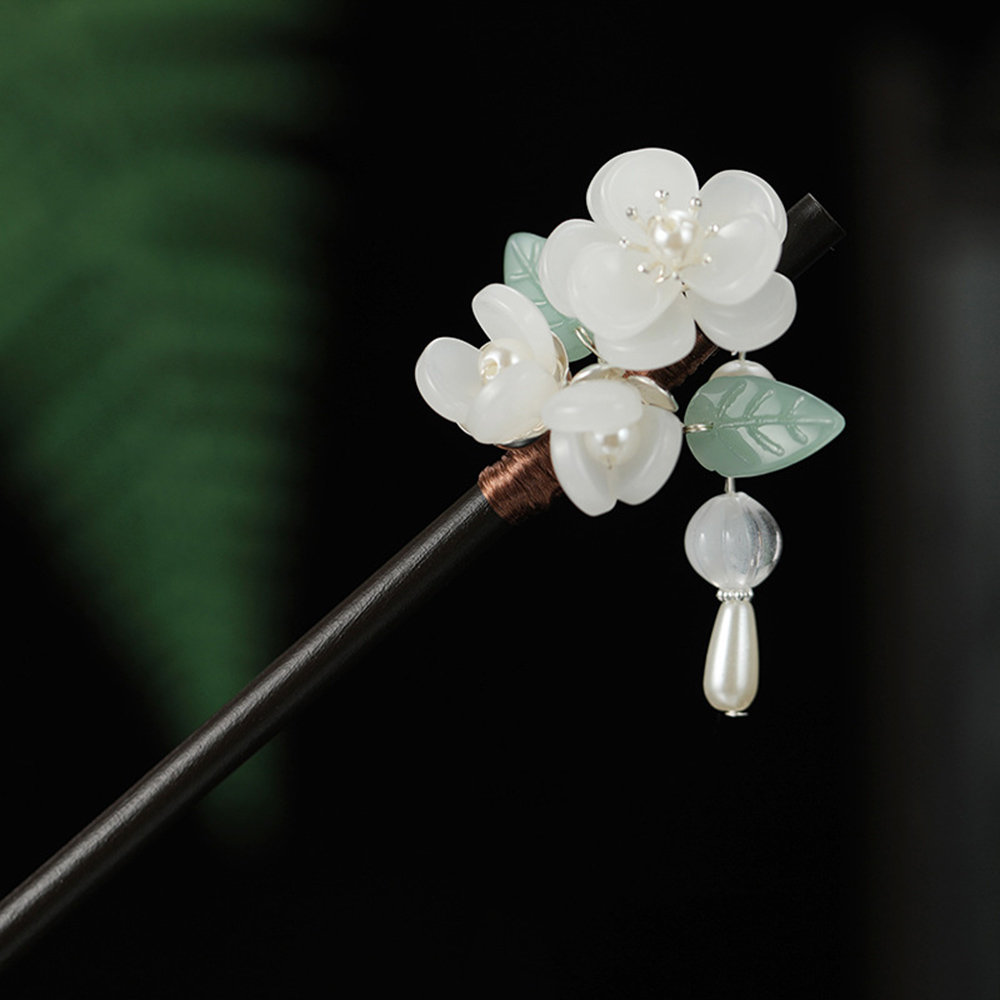 Retro Flower Hairpin With Pear - Hanbok Hair Pin 评论和价格