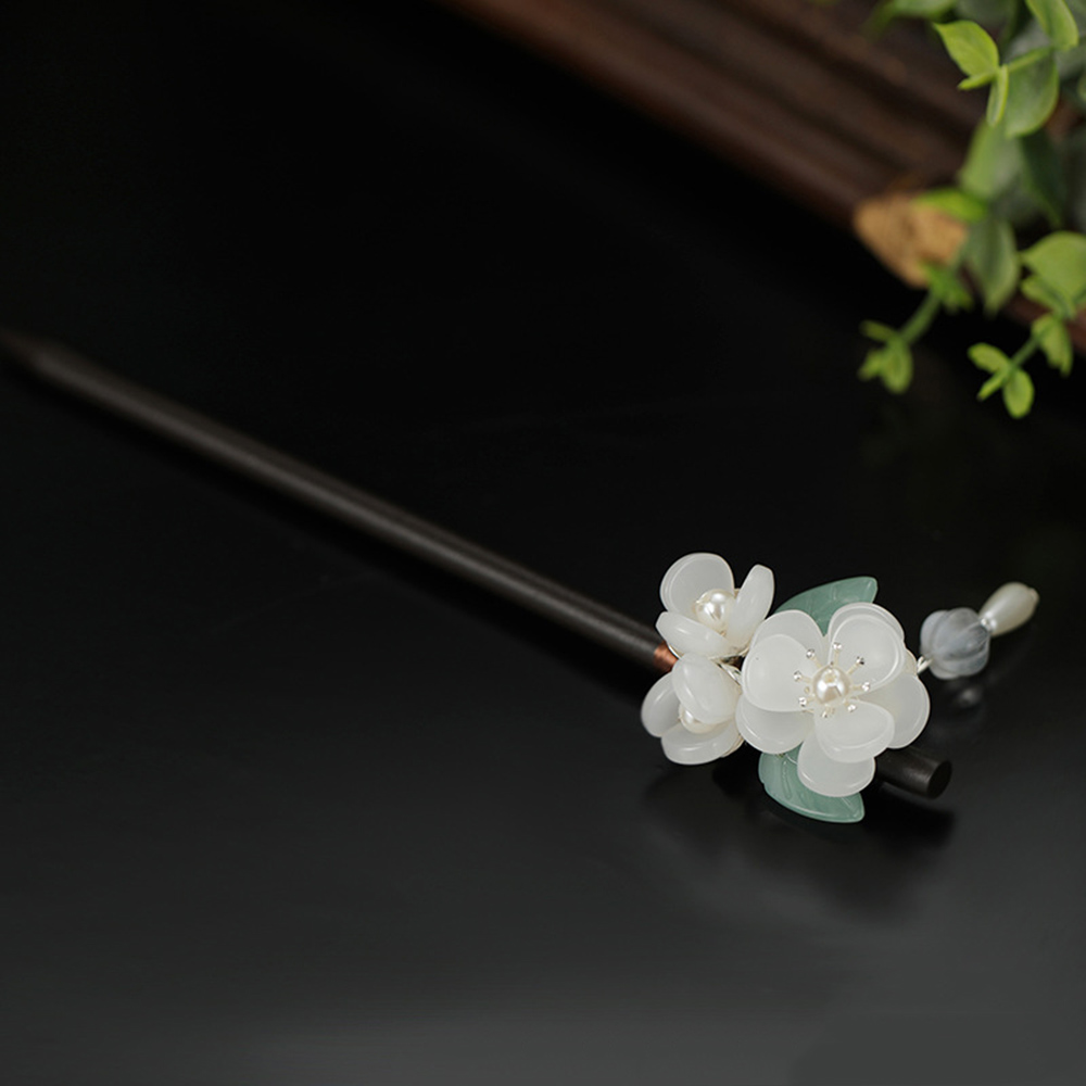 Retro Flower Hairpin With Pear - Hanbok Hair Pin 评论和价格